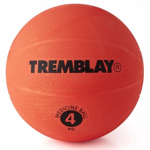 Svorinis kamuolys TREMBLAY Medicine Ball 4kg D23cm Red mėtymui